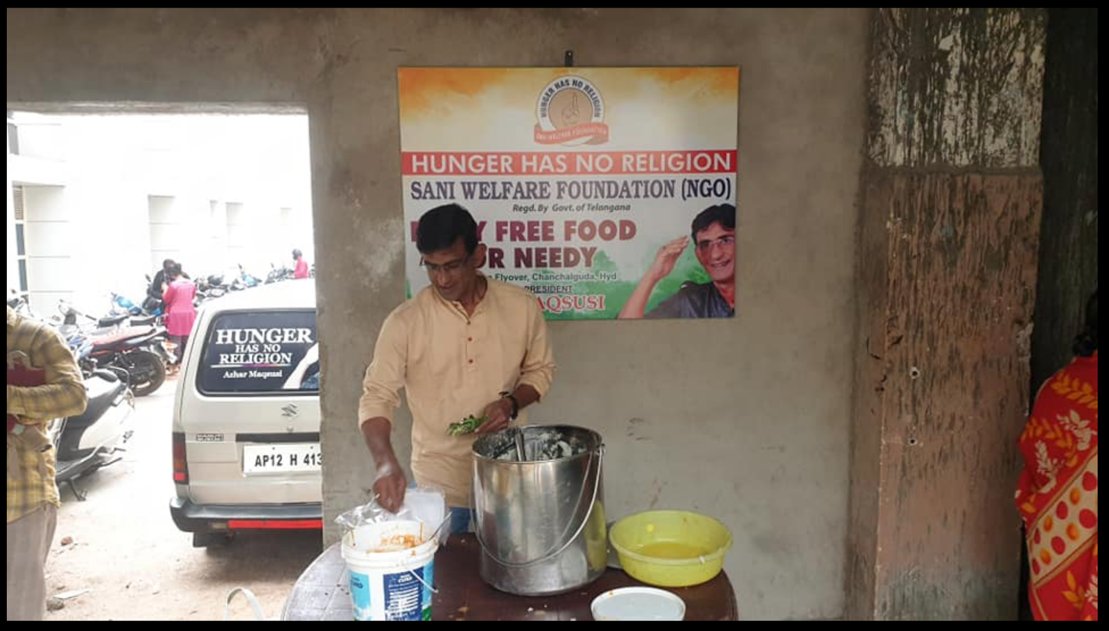 New food distribution site at ESI Hospital, Nacharam
