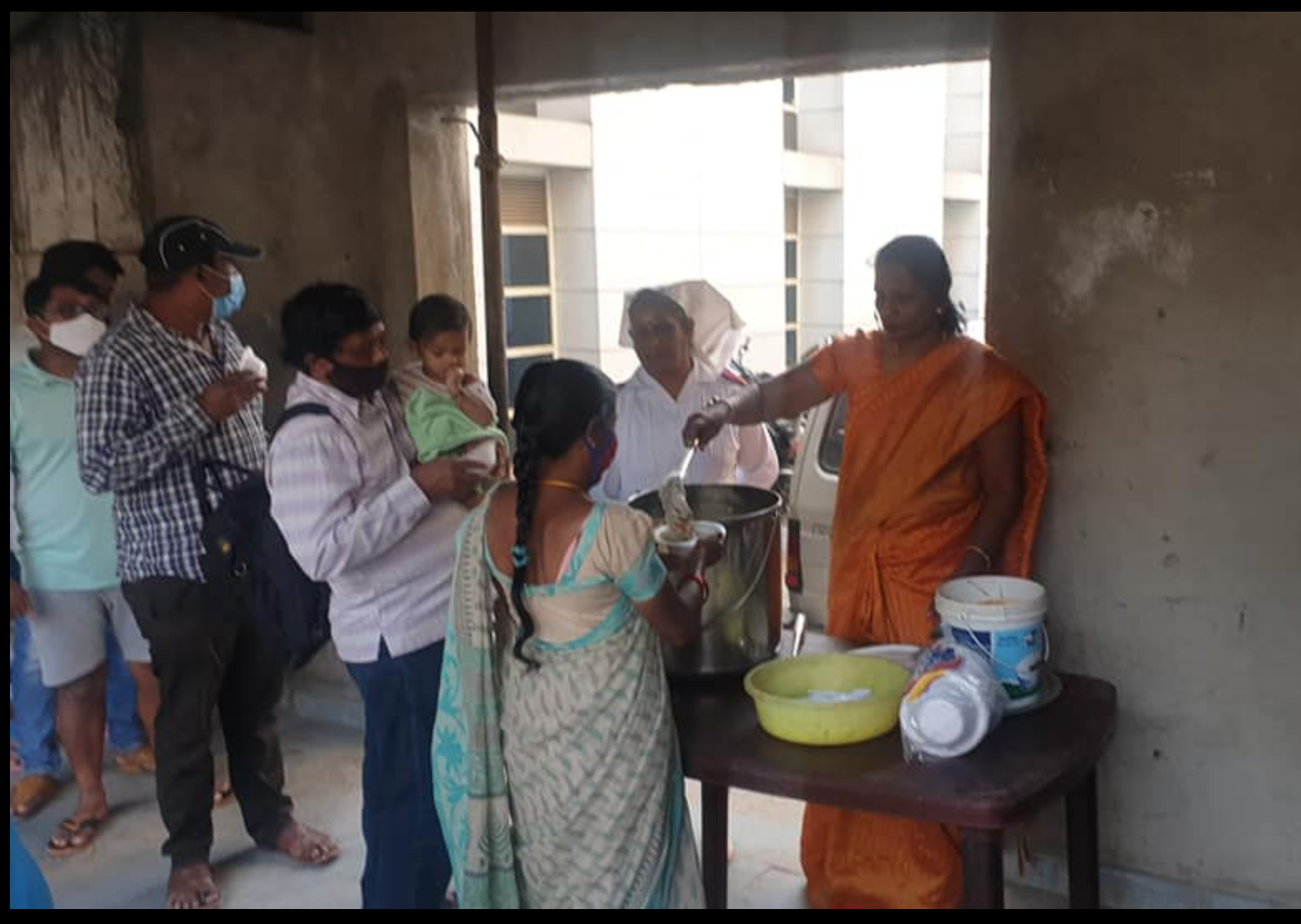 Sani Welfare Foundation food distribution in Hyderabad